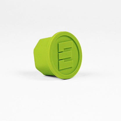 1" Green and White End Cap 3-Pack